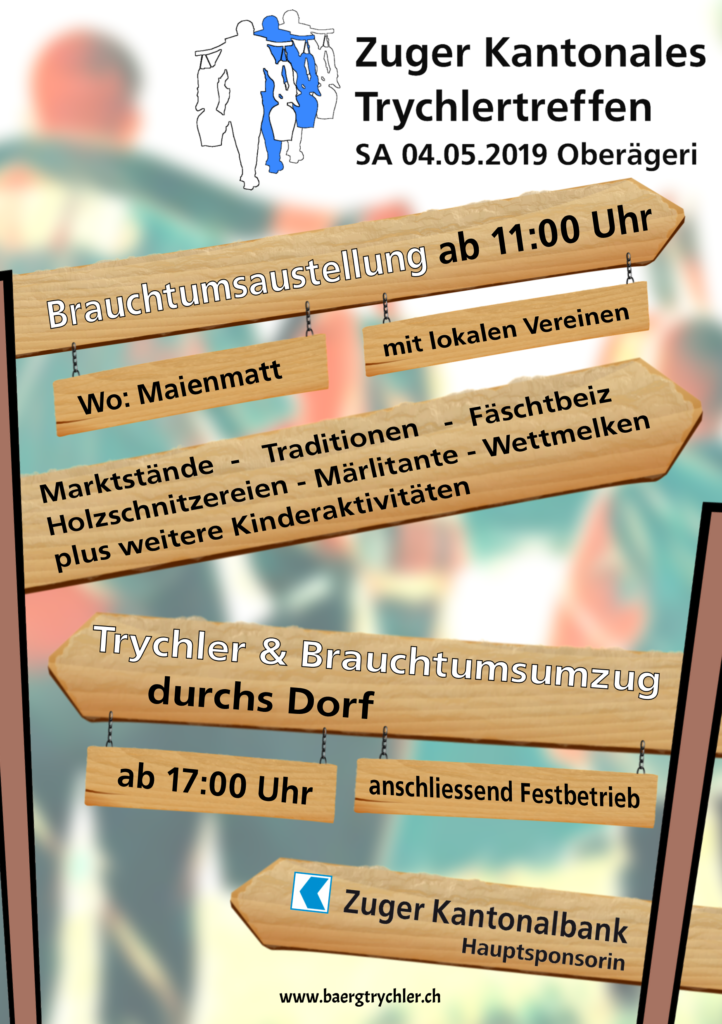 Zuger Kantonales Trychlertreffen 2019 - Tagesprogramm